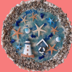 Maritime Geschenke - Bilder mit Leuchtturm - Handmade