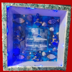 Familiensprüche - Geschenke maritim Handmade - 3D Rahmen