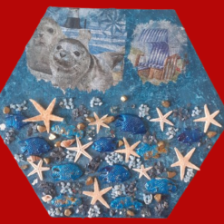 Handgemachte Geschenke maritim - Motiv Seehund